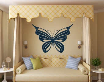 Large Butterfly Decal Vinyl Wall Art Girls Butter Fly wall decals