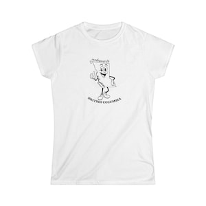 Welcome to British Columbia Canada Women&#39;s Softstyle Tee Retro BC