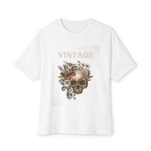 Vintage Unisex Oversized Boxy Tee - Classic Trendy T-Shirt, Vintage Graphic Tee, Oversized Shirt, Boxy Top, Trendy Vintage Tee