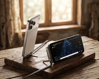 Fast Charging Charger with Foldable Stand, 65W 2-in-1 USB-C Cable, for iPhone and Android