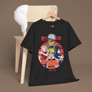 Naruto Anime T-Shirt | Unisex Heavy Cotton Tee | Japanese Manga Graphic Shirt | Ninja Otaku Streetwear Top | Anime Fan Gift