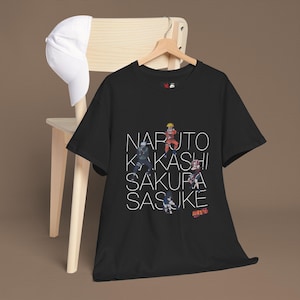 Naruto Anime T-Shirt | Unisex Heavy Cotton Tee | Japanese Manga Graphic Shirt | Ninja Otaku Streetwear Top | Anime Fan Gift