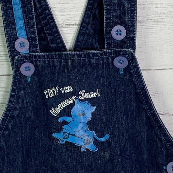 Vintage Infant Boys Denim Overalls Max the Skateb… - image 2