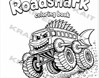 Libro para colorear digital de Monster Truck para niños - 22 páginas