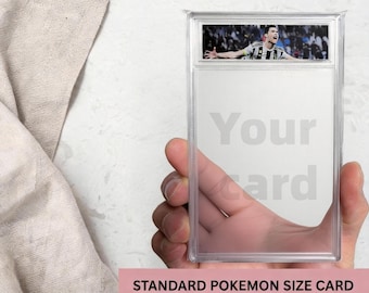 Custom Empty card slabs & customizable labels | Personalized Display Window | Gift for Birthdays, 2026 World Team Fans , Father’s Day