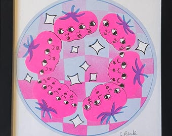 Off the Vine - Risograph Print