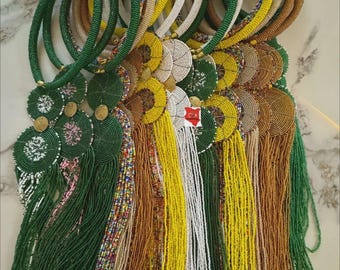Collar de cuentas masái hecho a mano, joyería tribal africana al por mayor