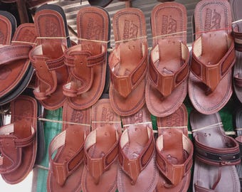 Wholesale Handmade Leather Sandals for men, Bohemia Male shoe, handcrafted flip-flops Sandals