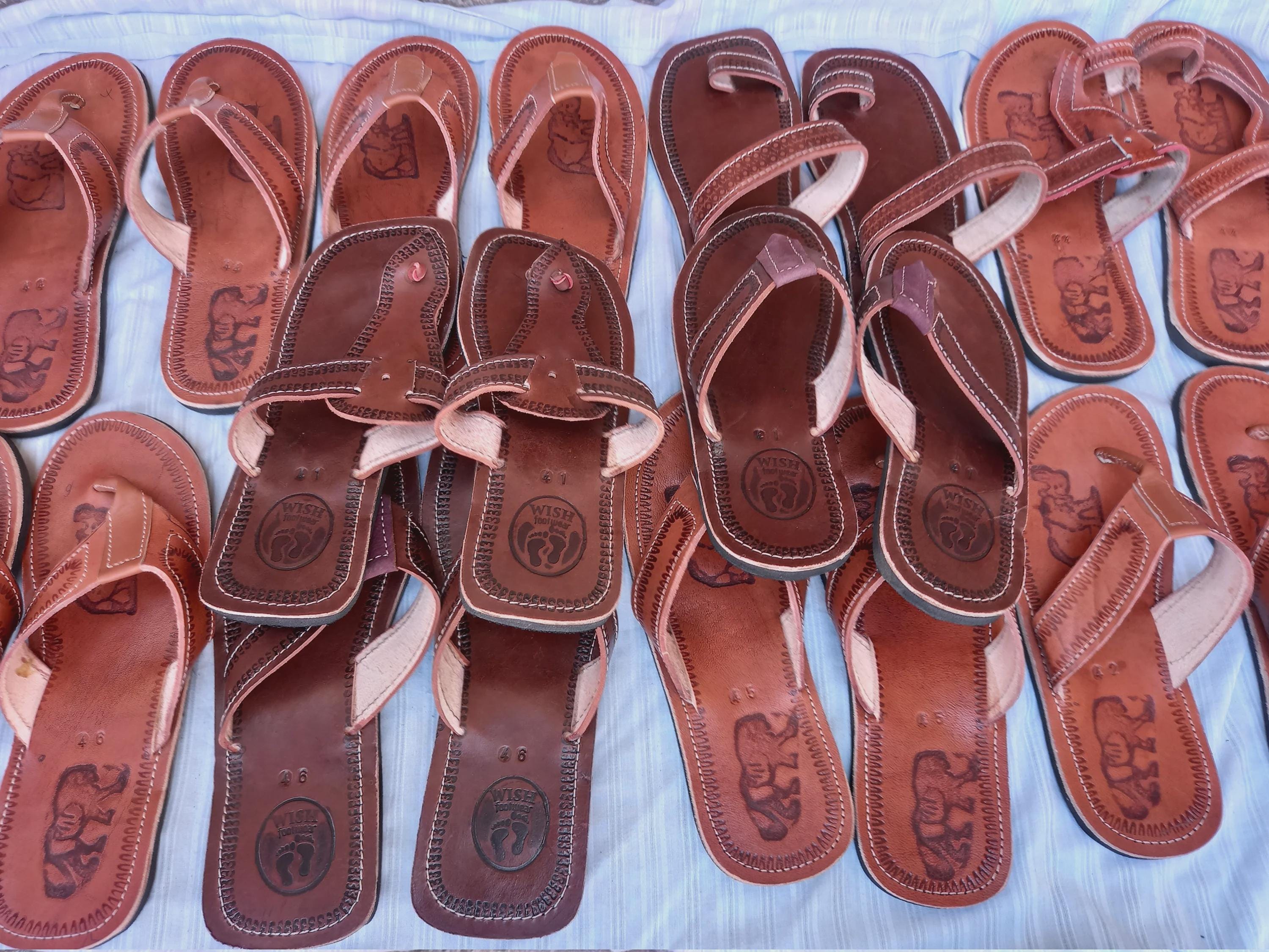 Wholesale Kenyan Handmade Male Leather Sandals for Boutiques and Resellers, Summer Footwear Gift Him