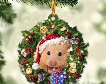 Hamsterjuldekoration, akrylplexiglas, present till husdjursälskare