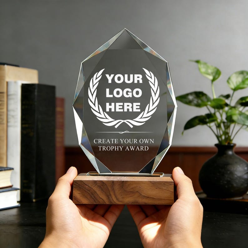 40 Years of Dedicated Service Award, Personalized Employee Crystal ...