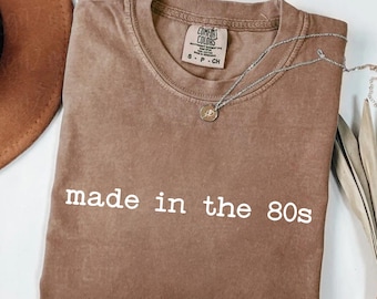 Camiseta retrô minimalista vintage dos anos 80 | Camiseta infantil com estampa dos anos 80