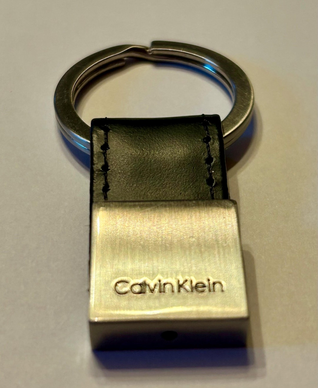 Vintage Leather Calvin Klein Keychain - Etsy
