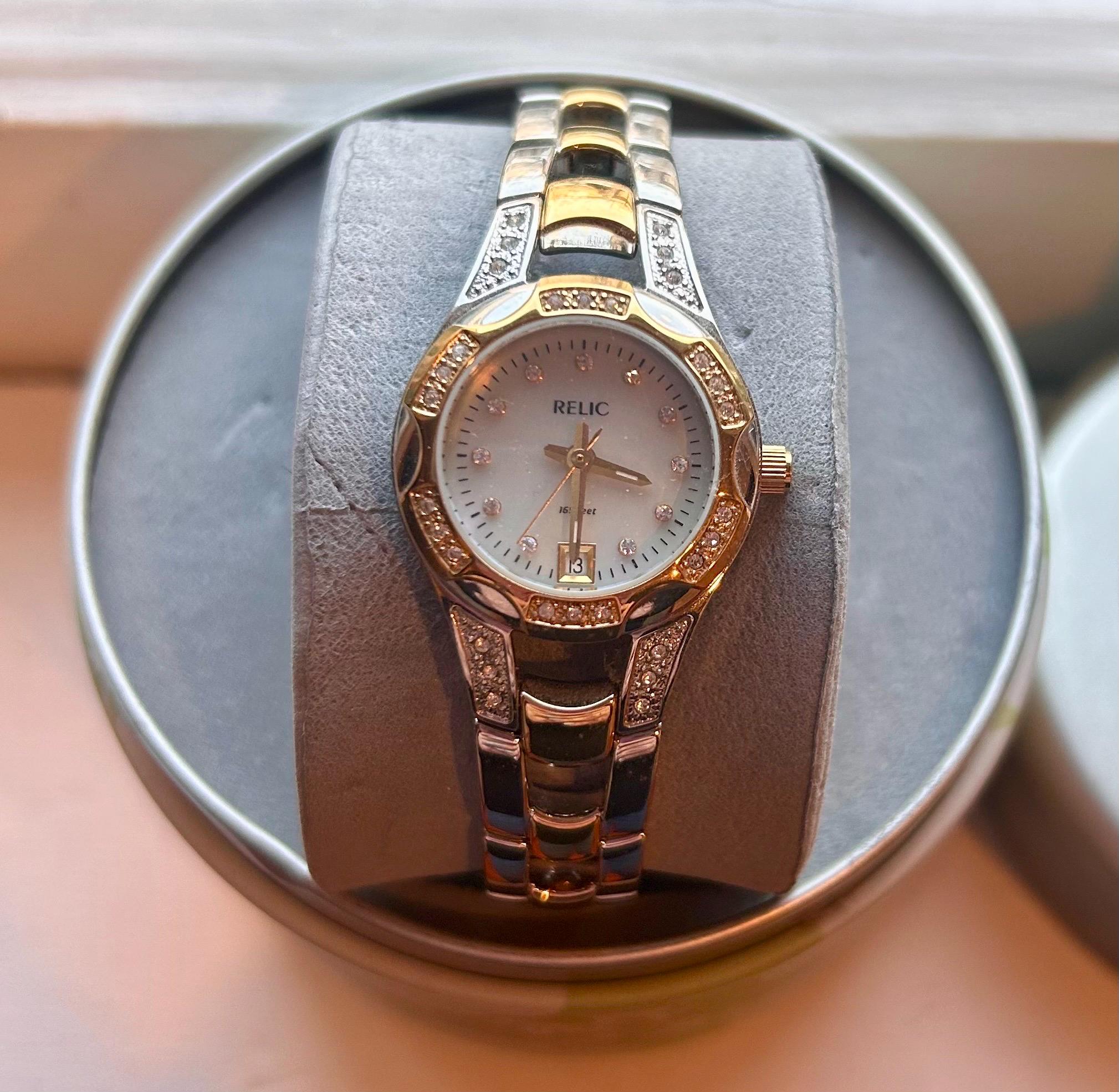 Exciting Vintage Satin Finish Gold Relic Watch Relic By Fossil Women main image 2