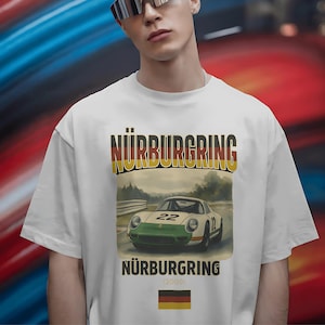 Premium F1 Retro Nürburgring Tee, Vintage Car Shirt, Unisex Motorsports Apparel, Gift for Car Lovers, Racing Fan T-shirt