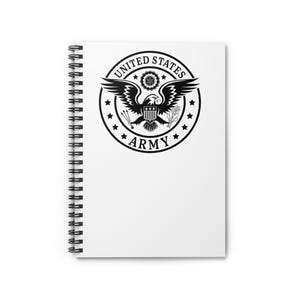 Army Spirit Spiral Notebook - Ruled Line, Military Journal, Gift for Soldiers, Patriotic Stationery, Army Decor, Graduation Gift