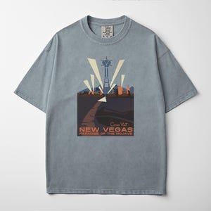 Retro New Vegas Tourist T-Shirt | Vintage Style Shirt | Post Apocalyptic Fall out Tee | Gift for Gamers | Unisex Fashion | Casual Wear image 4