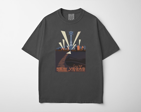 Retro New Vegas Tourist T-Shirt | Vintage Style Shirt | Post Apocalyptic Fall out Tee | Gift for Gamers | Unisex Fashion | Casual Wear