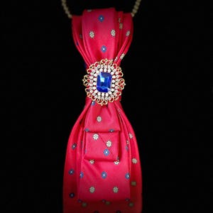 Necktie, Necklace, Jewelry, Brooch, Accessory