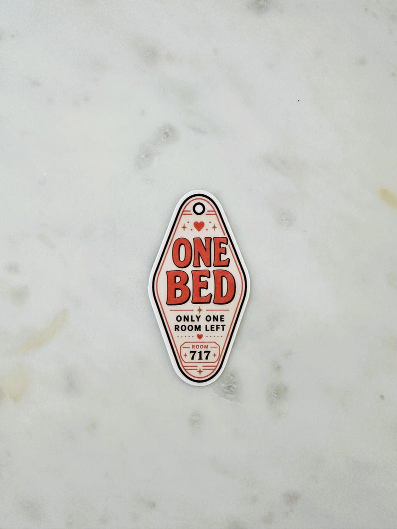 Romance Trope Vinyl Stickers, Slow Burn, One Bed, Enemies to Lovers One Bed