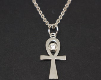 Horus 925 Pendentif En Argent Sterling HORUS DIEU DE L/'ÉGYPTE Falcon dieu égyptien Ankh sa