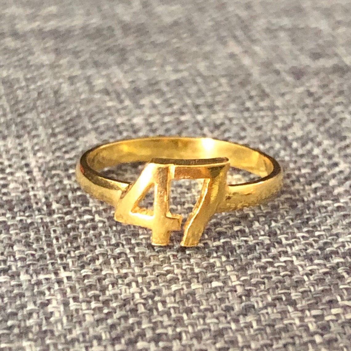 7mm Personalized Number Numeric Ring Custom Number Ring Etsy