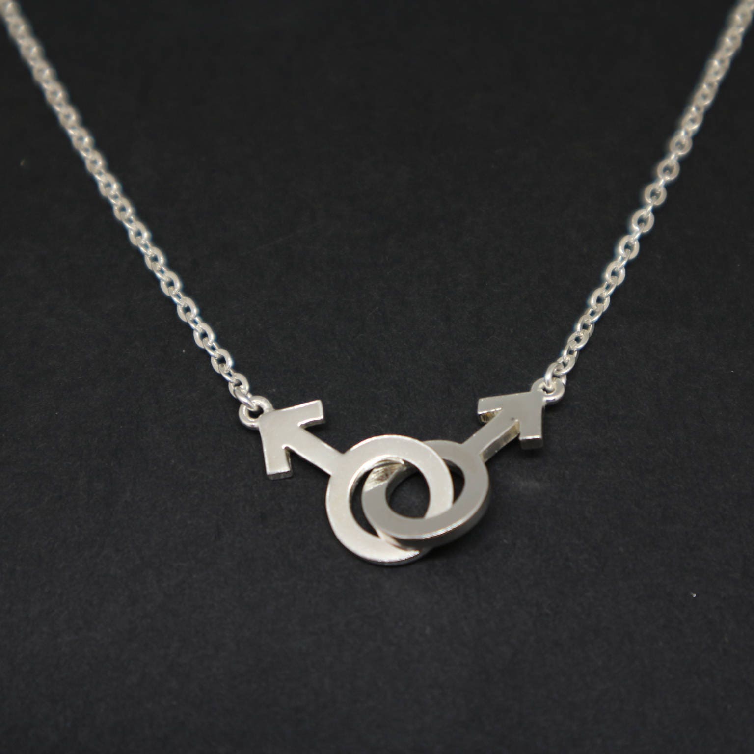 ☆MARS MARK☆ MARS Symbol Pendant M164 Sterling Silver Mars Charm Male Gender Symbol Astrological