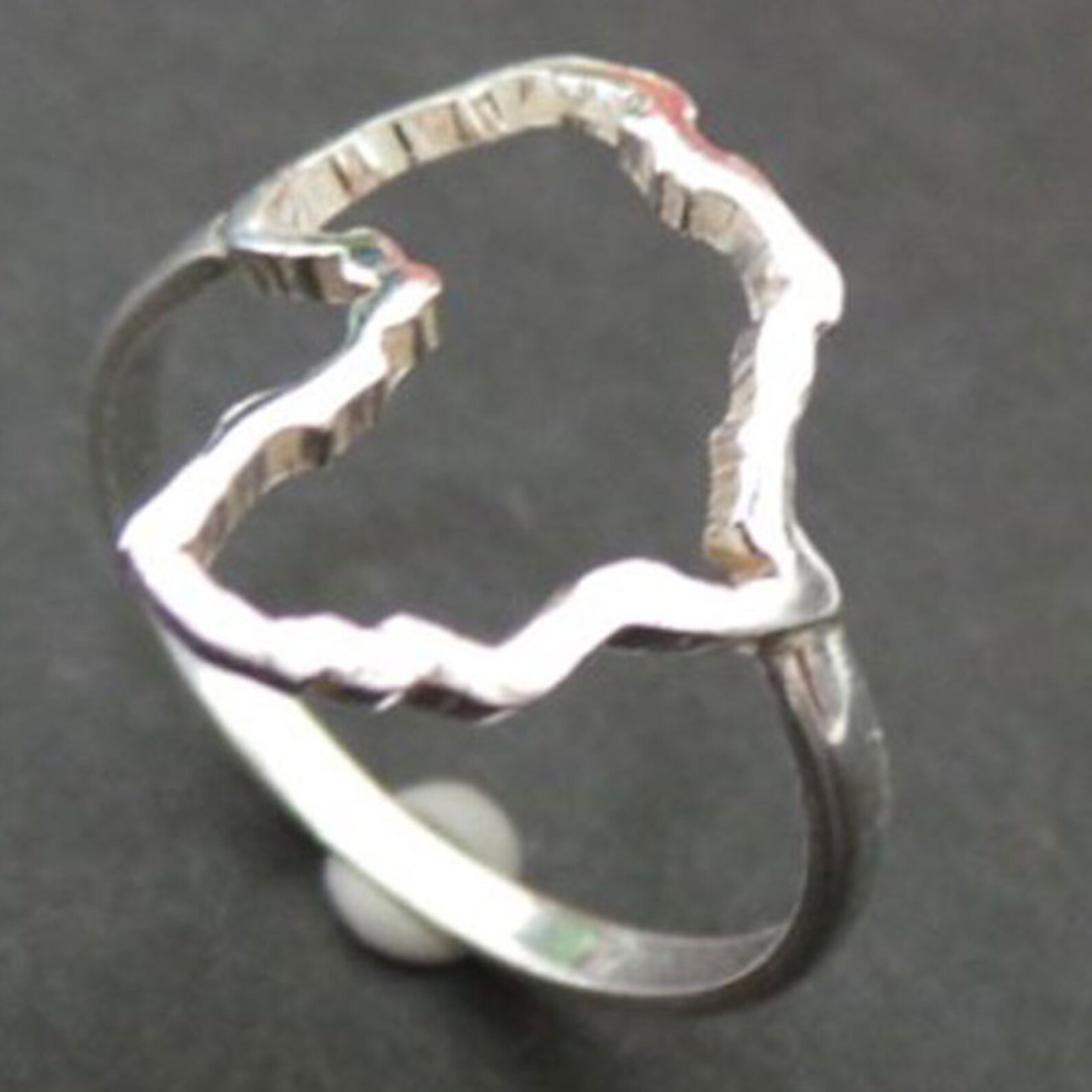 Africa Long Distance Love Ring - Silver I Heart Africa Ring - African ...