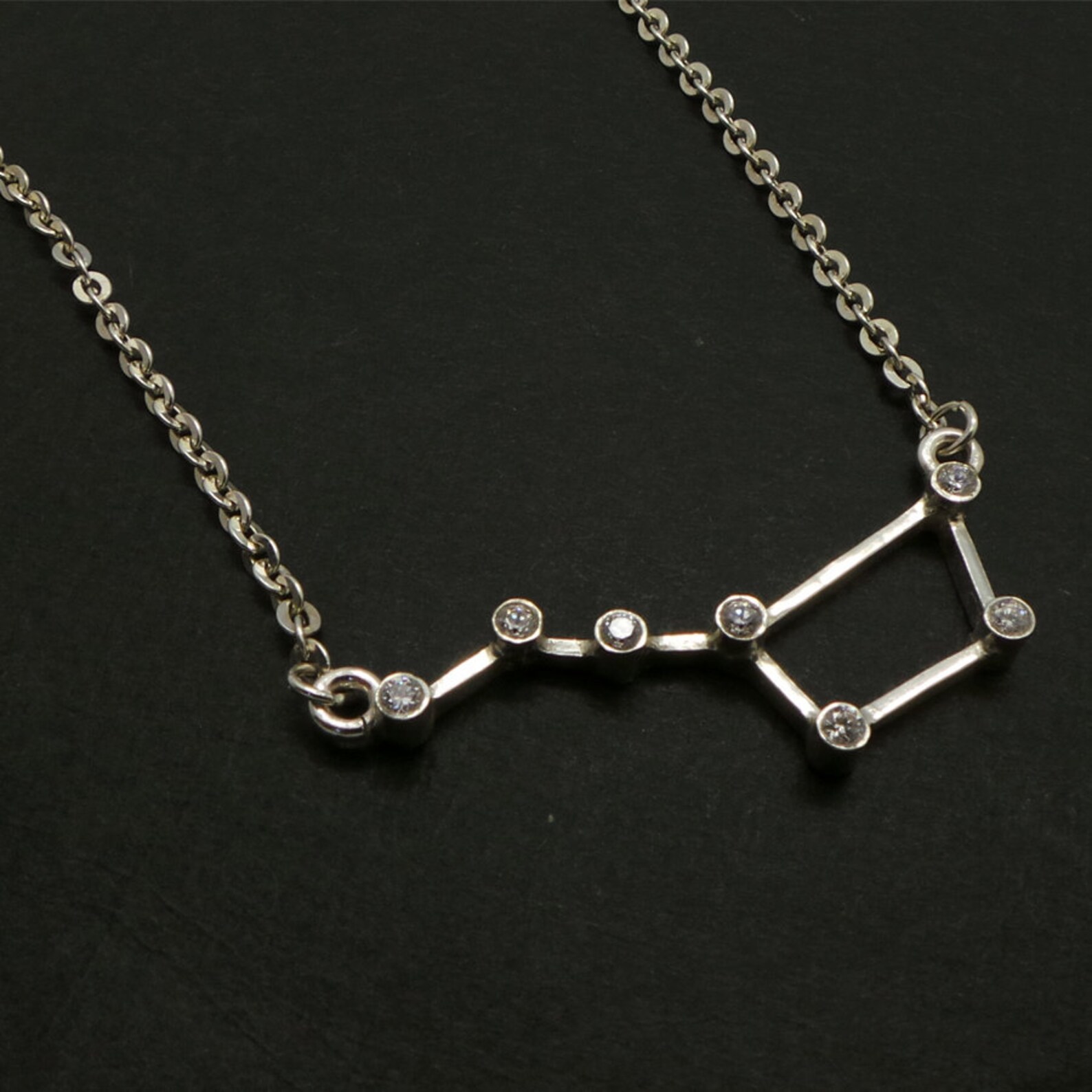 Big Dipper Ursa Major Constellation Necklace Zodiac Sign Etsy