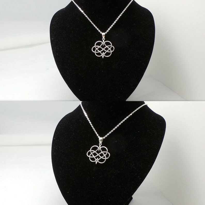 Birthday Gift for Women Triple Infinity Polyamory Pride Jewelry Silver Polyamory Necklace Polyamorous Triple Heart Necklace