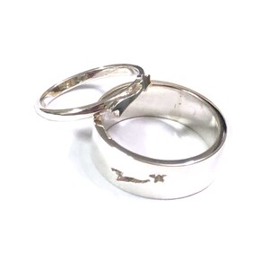 Silver Star Matching Ring for Couples - Celestial Jewelry, Graduation ...