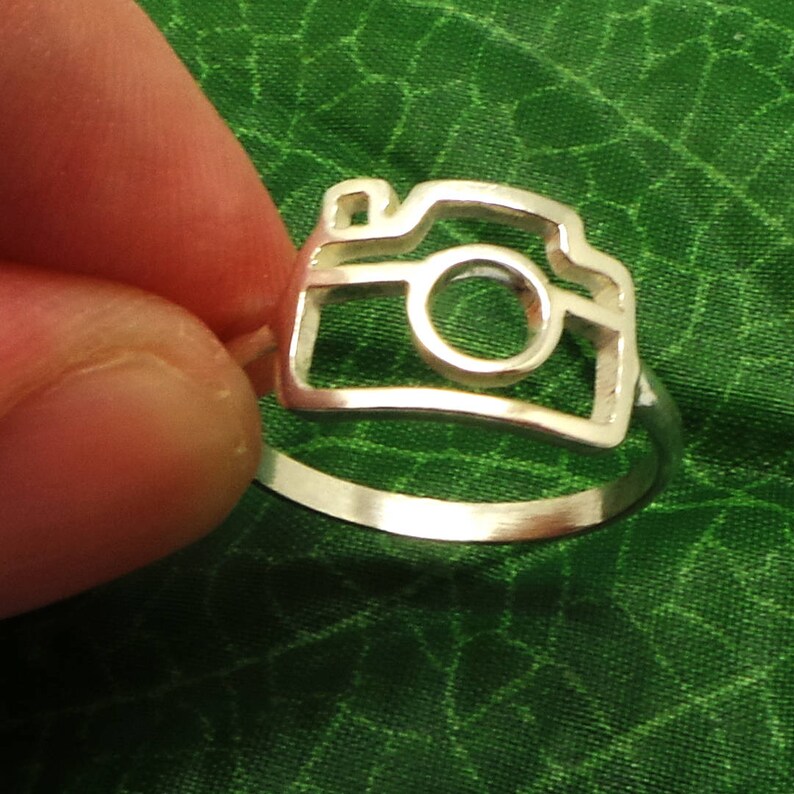Silver Camera Ring Camera Jewelry Travel Jewelry Travel Etsy