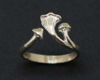 Silver Multi Mushroom Ring - Nature Lovers Gift, Farmers Gift, Mycologist, Chef, Fungal Therapist