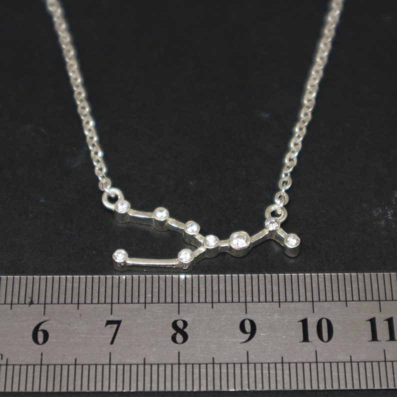 Taurus Jewelry Zodiac Sign Jewelry Birthstone Necklace Sterling Silver Taurus Constellation Necklace Star Astrology Necklace