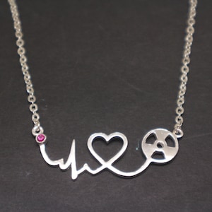 Radiology Technologist Necklace - Radiologist Graduation Jewelry Gift for Her, Daughter, Mom, Mother, Sister, X-ray Tech, Xray Rad Tech Gift