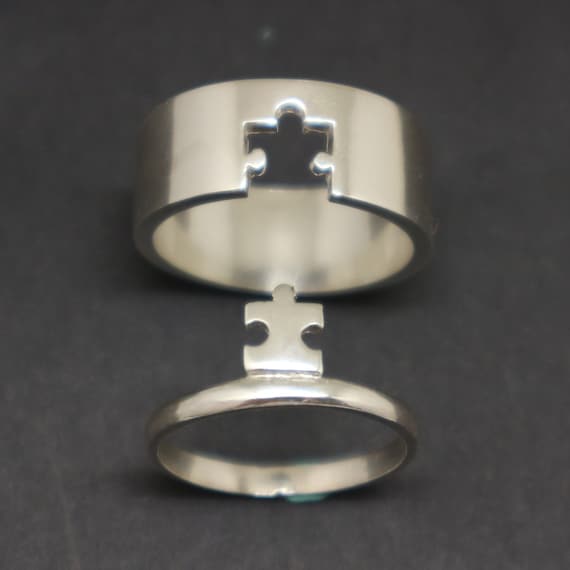 Puzzle piece promise rings deals