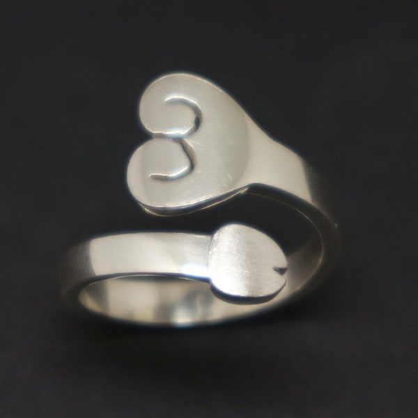 Silver Phallic Worship Penis Ring - Penis Jewelry, Bachelorette Party Gift, Statement Ring for Lesbian, Gay