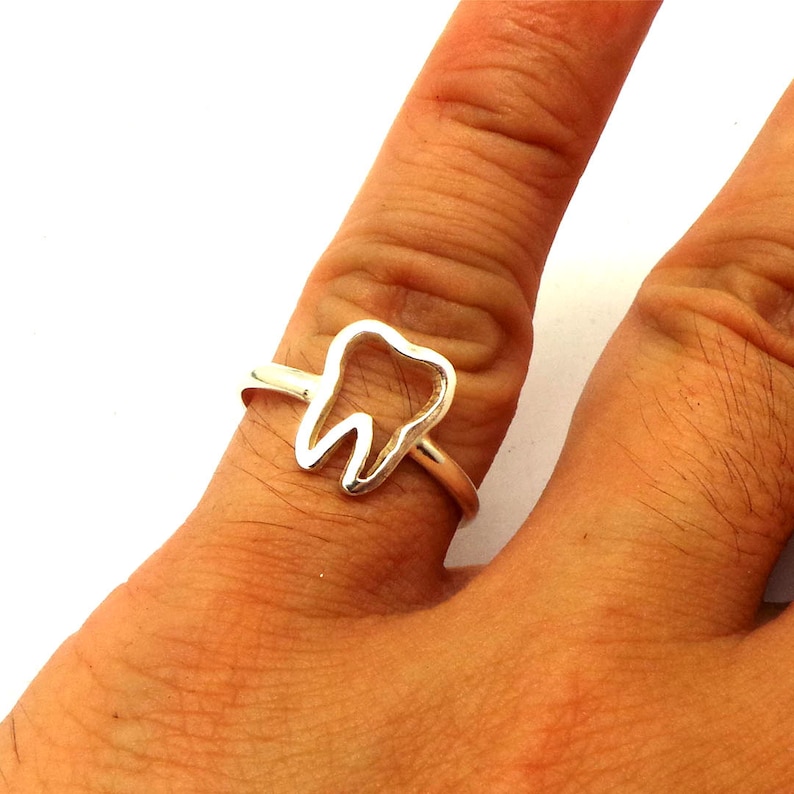 Silver Tooth Ring Tooth Jewelry Teeth Ring Teeth Jewelry Etsy UK