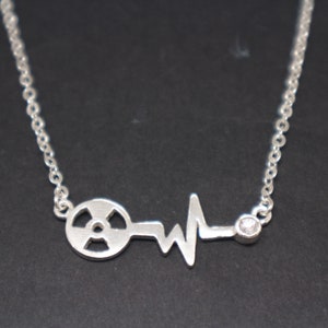 Personalized Radiology Xray Tech Necklace - Radiologic Technologist Jewelry, College Graduation 2018 Gift for Rad Tech College Student