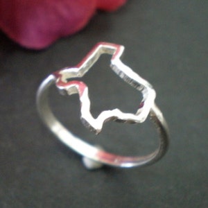 Silver Texas State Ring - Personalized Custom State Ring, Houston Texas ...