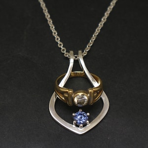 Silver Ring Holder Necklace