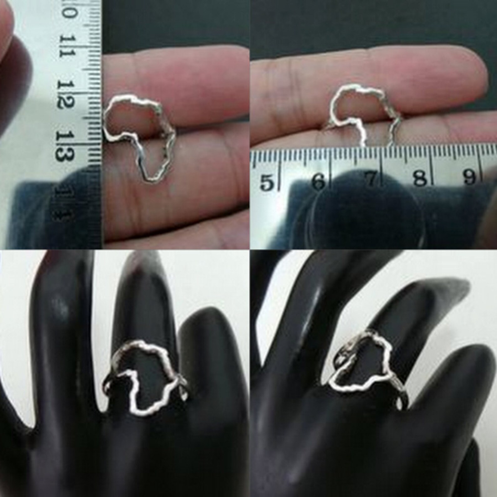 Africa Long Distance Love Ring - Silver I Heart Africa Ring - African ...