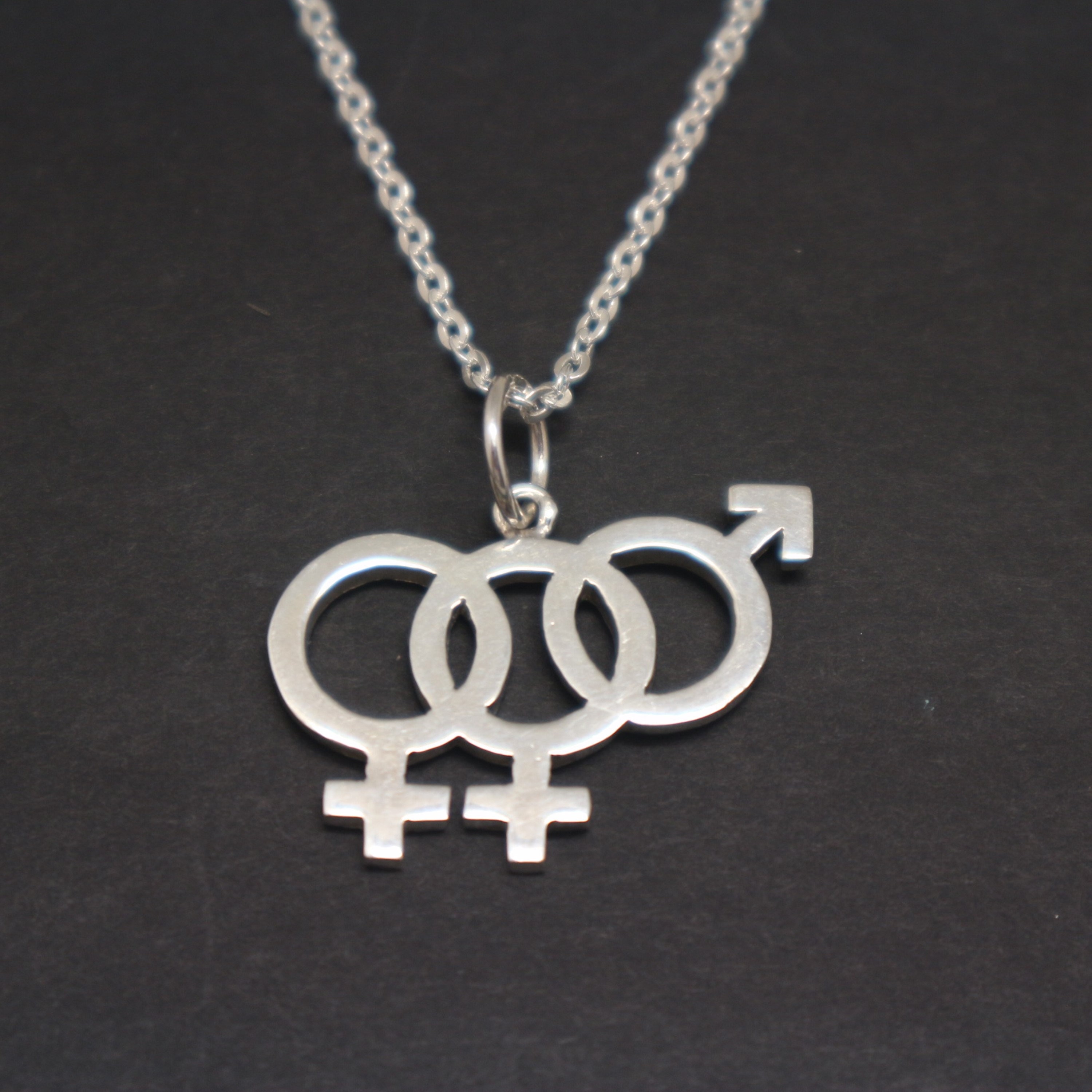 20" or 24" Inch Necklace & Female Symbol LGBT Pendant Lesbian Gay Pride Sign 20" or 24" Inch Necklace & Female Symbol LGBT Pendant Lesbian Gay Pride Sign