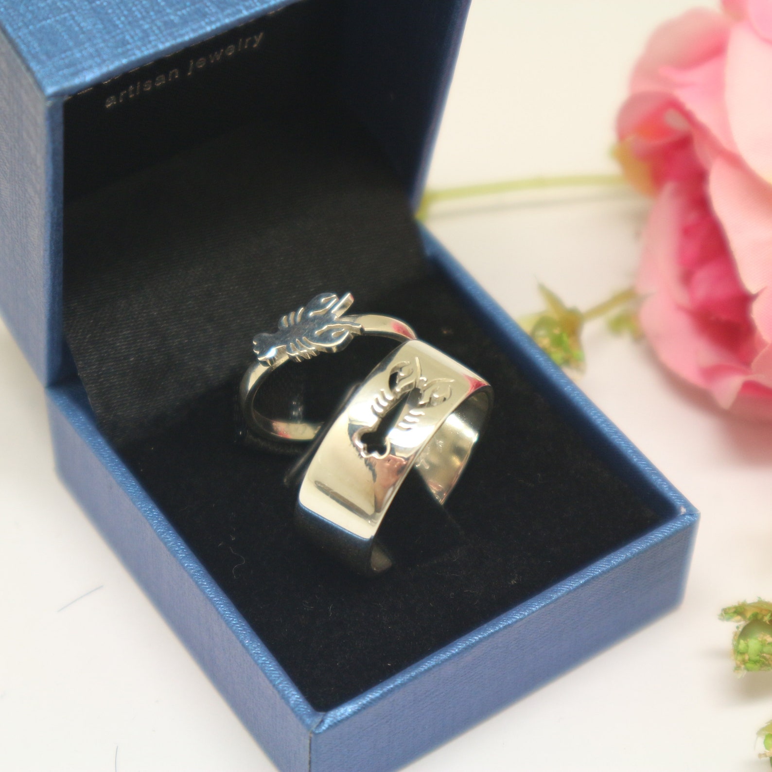 Lobster Matching Promise Ring for Couples Craft Your Most Etsy