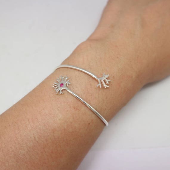 Science Bracelet Brain Bangle Neurologist Bracelet Personalized Neuron Bangle Scientist Bangle Bracelet For Scientist Neuron Bracelet