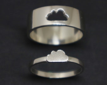 Cloud Matching Promise Ring for Couples - Remember Your Most Charitable Moment of Your Relationship Journey!