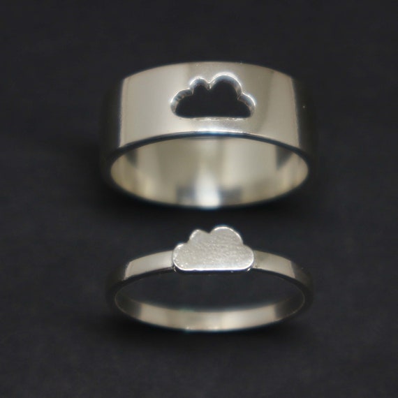 Matching couple rings cut out deals