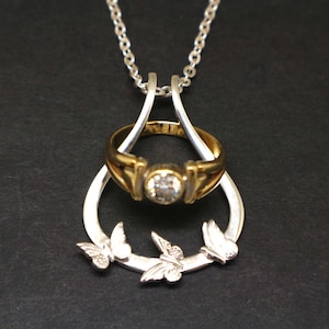 Silver Ring Holder Necklace