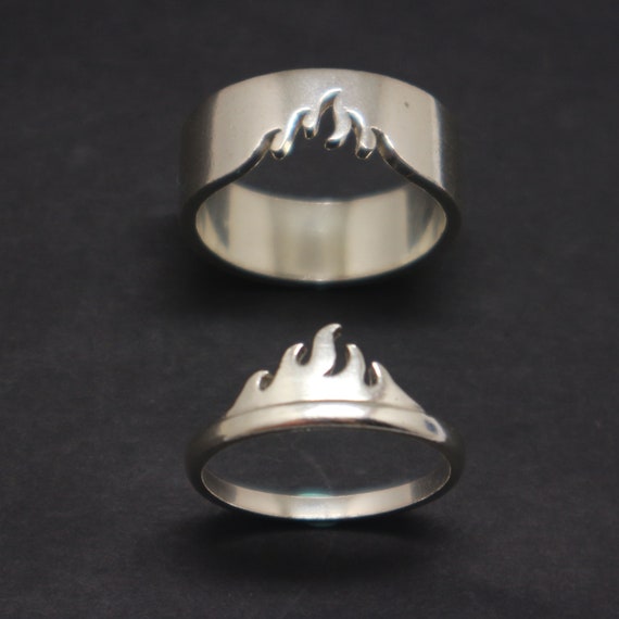 Engraved Ceramic Promise Rings for Girlfriend Boyfriend Gullei.com