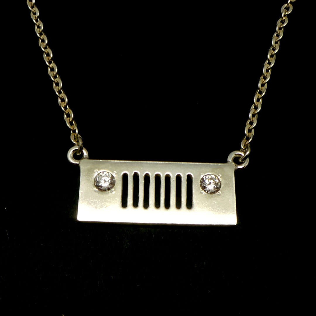 Silver Jeep Girl Necklace Choker Jeep Jewelry for Jeep Etsy